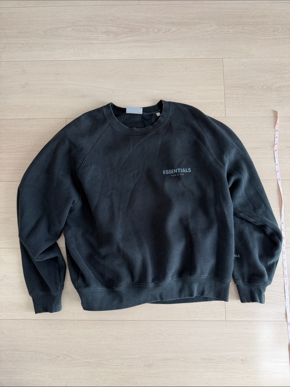 ESSENTIALS Men's Black Crewneck Sweatshirt